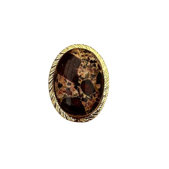 Leopard Jasper Brooch and Pendant - Picture 2 of 6